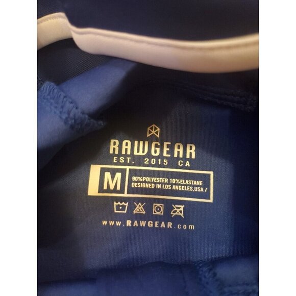 Rawgear Hoodie Zip-up Jacket Men's M Royal Blue Athletic Track Gym #RG507 NWT - Picture 2 of 11